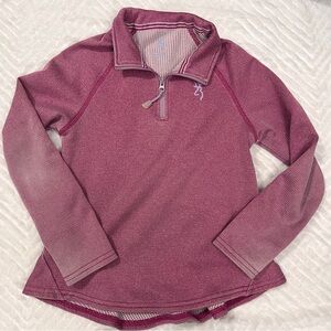 Browning Kids Berry Quarter-Zip Sweatshirt‎ Pullover Jacket size medium